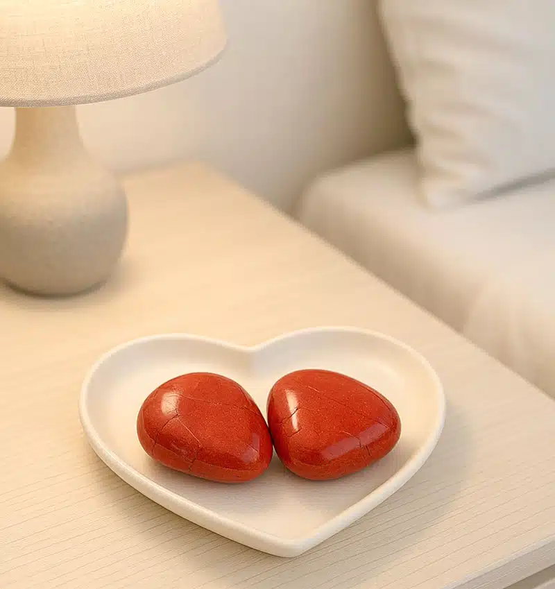 Partnersteine roter Jaspis