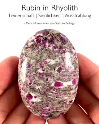 Rubin in Rhyolith - Wirkung