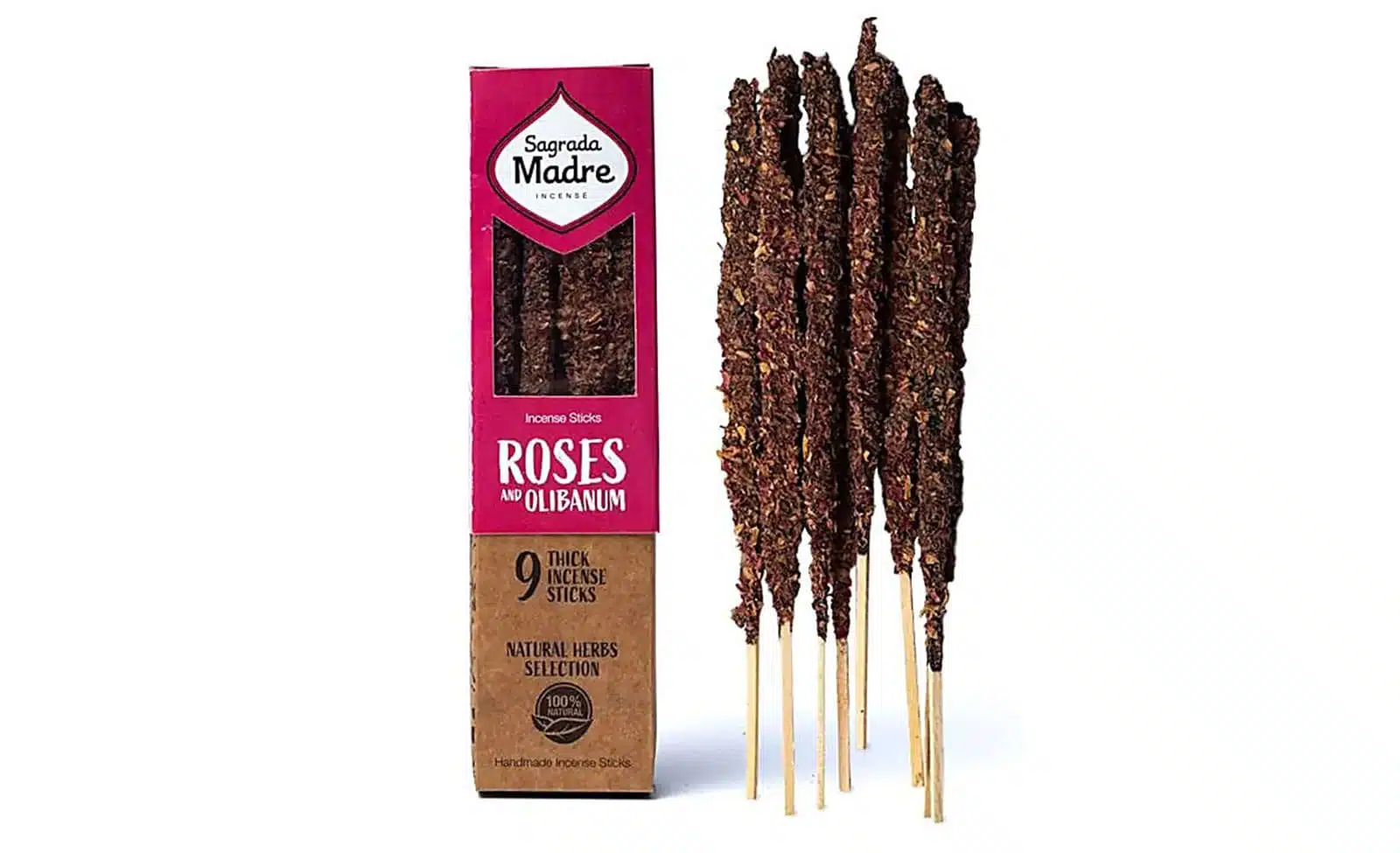 Sagrada Madre Räucherstäbchen Rose & Weihrauch