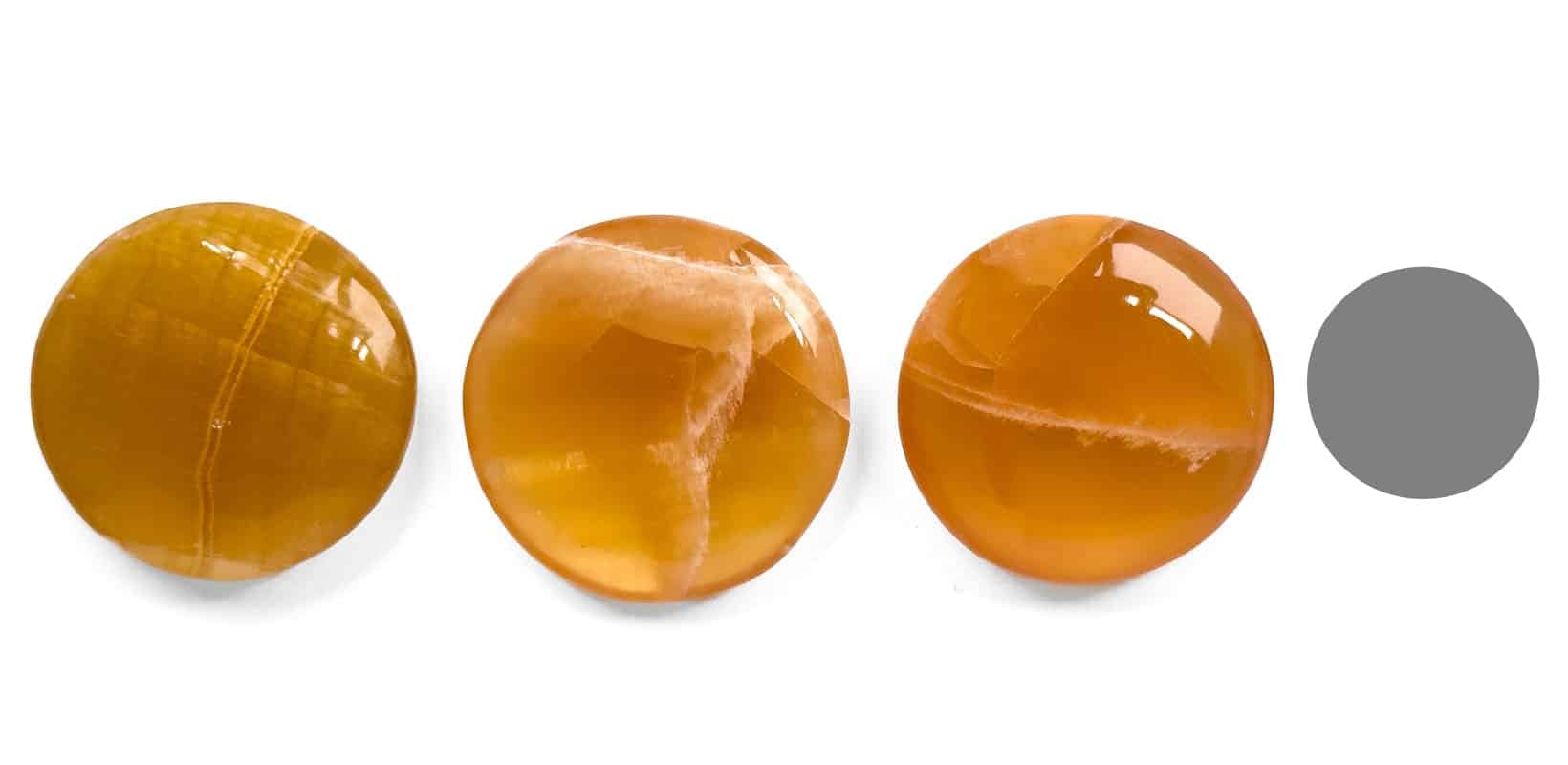 Scheibenstein Honig-Calcit Kraftstein