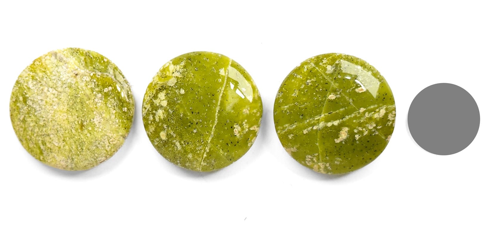 Scheibenstein Serpentin Kraftstein