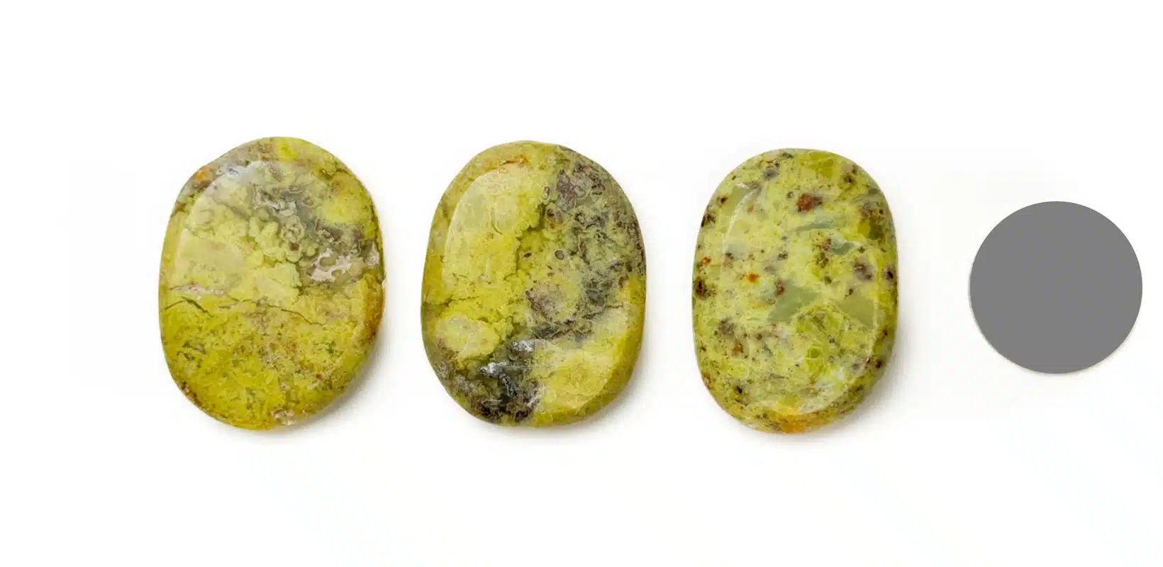 Scheibenstein grüner Opal