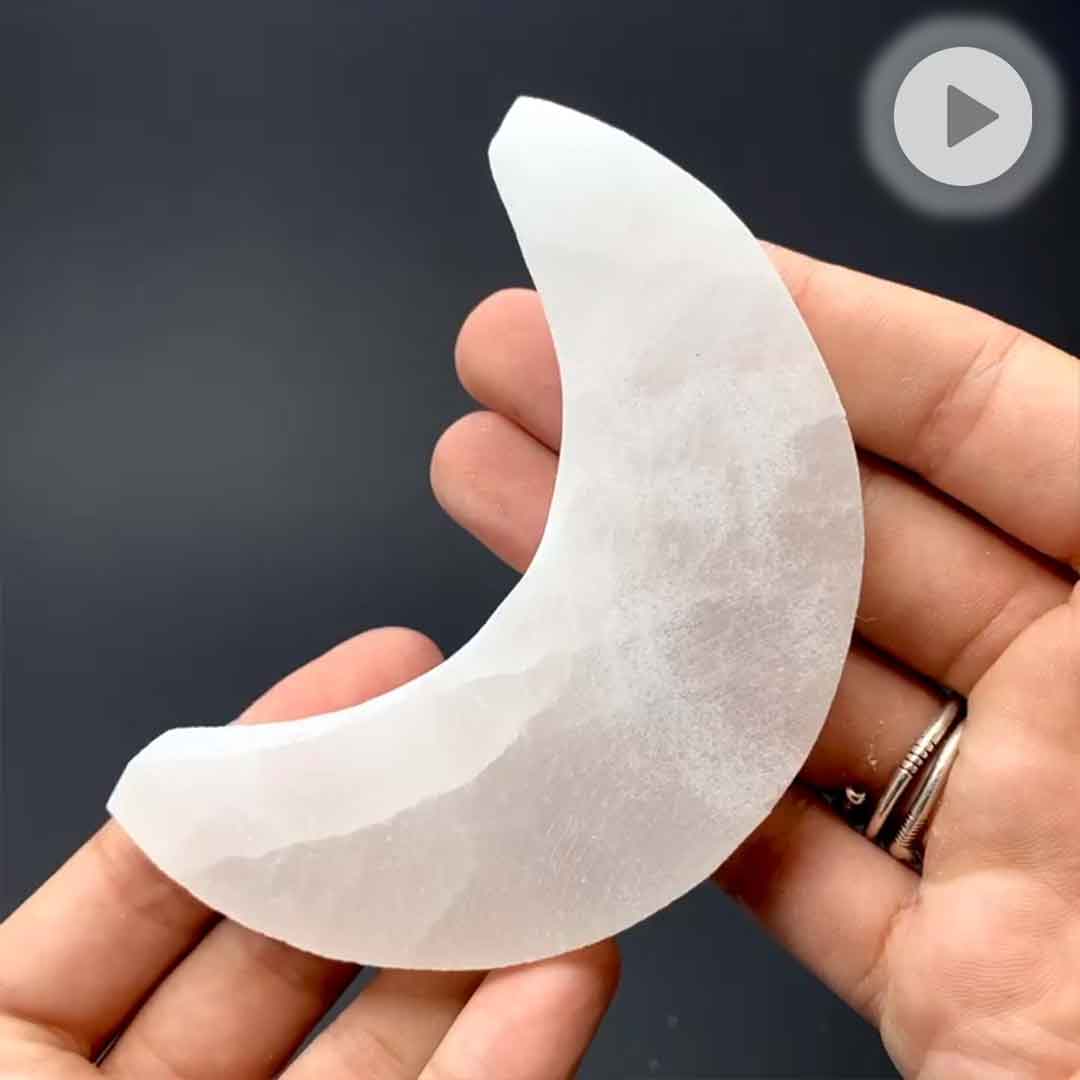 Selenit-Mond, 10cm