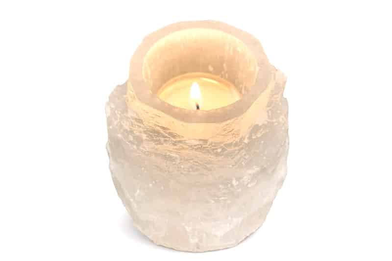 Selenit-Teelicht