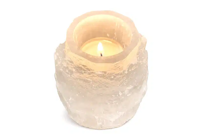 Selenit-Teelicht