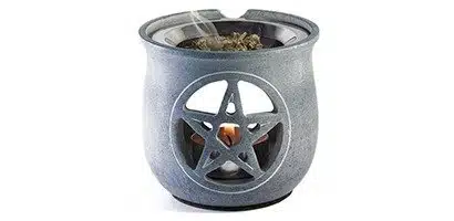 Siebhalter mit Pentagramm, grau