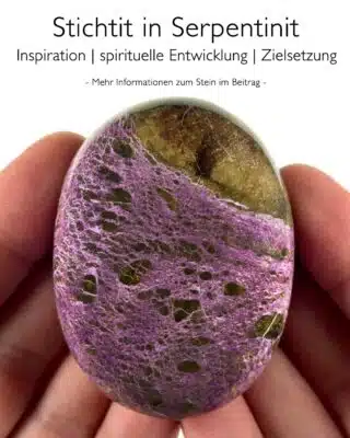 Stichtit mit Serpentinit - Wirkung