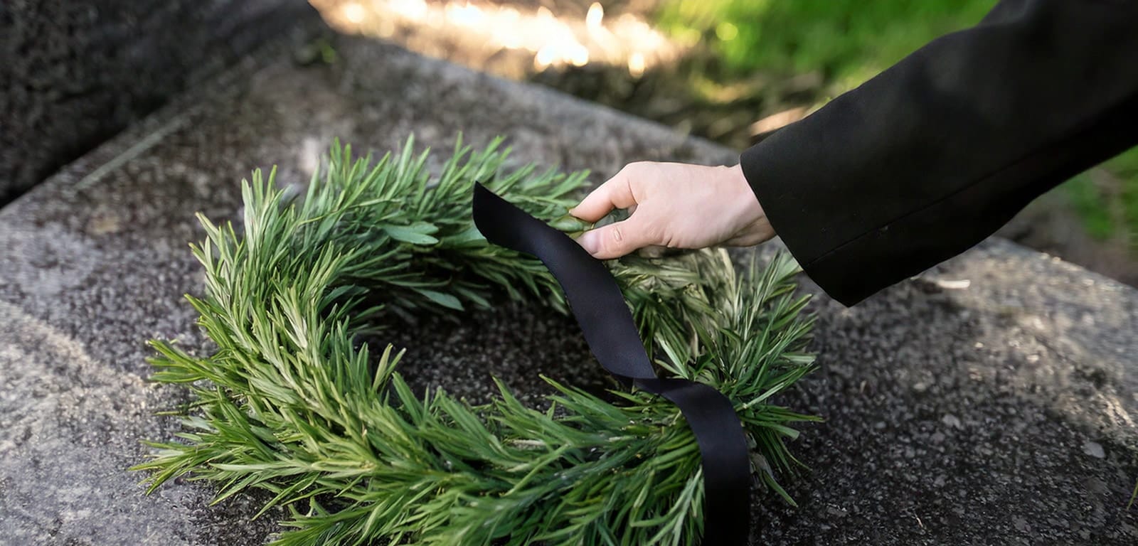 Trauerkranz aus Rosmarin
