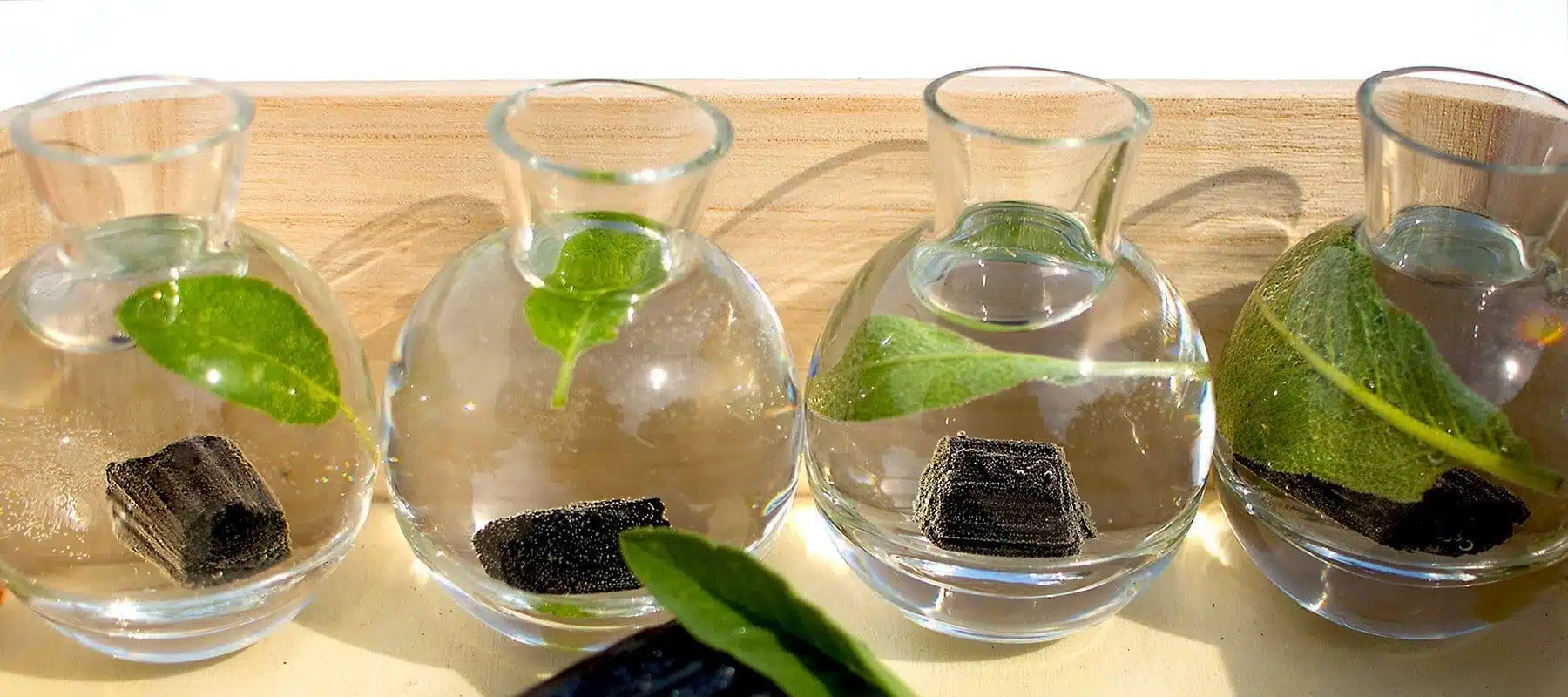 Turmalin-Wasser mit Salbei für die 4 Ecken