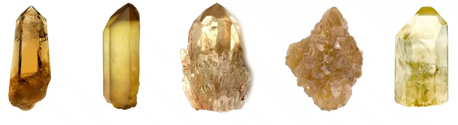 Citrine unterschiedlicher Herkunft