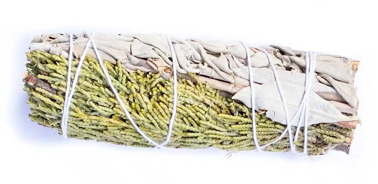 Weisser Salbei mit Zeder Räucherbündel